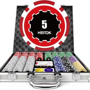 1. Deluxe Poker Set - 500 Chips