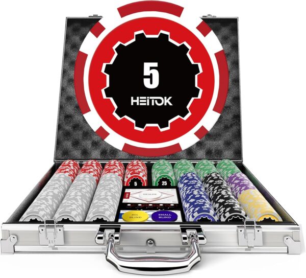 1. Deluxe Poker Set - 500 Chips